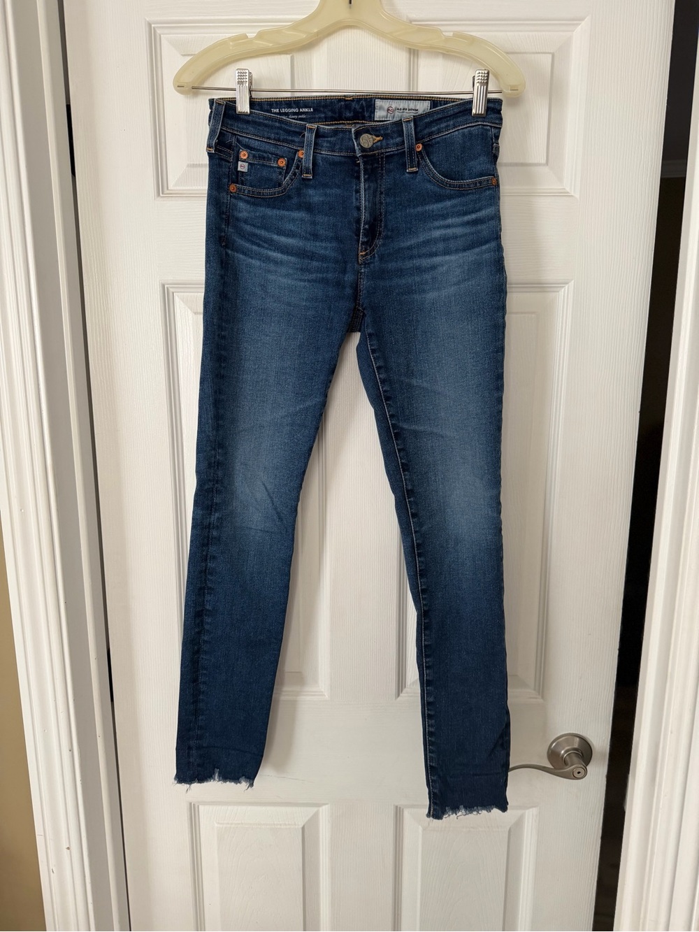 Ag Adriano Goldschmied Indigo Super Skinny Ankle Jeans